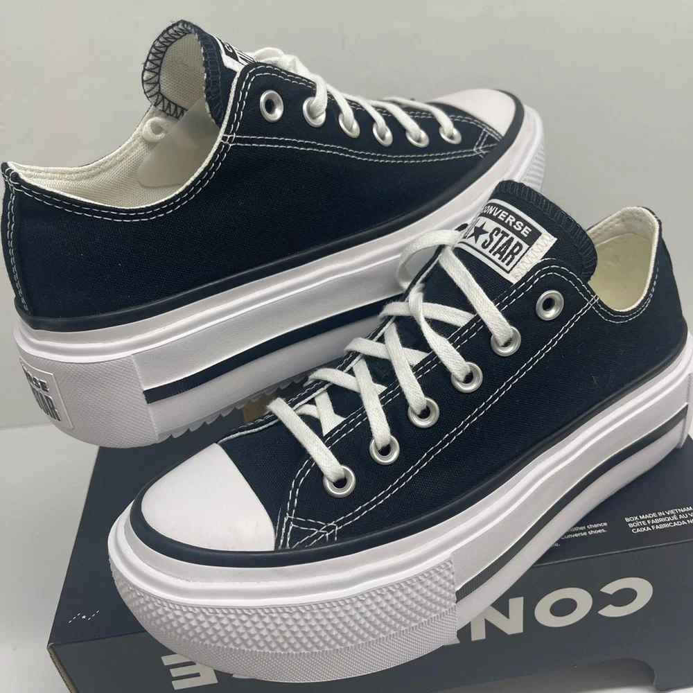 Converse WMNS Chuck Taylor All Star Lift Double Stack Platform Canvas Sneakers
